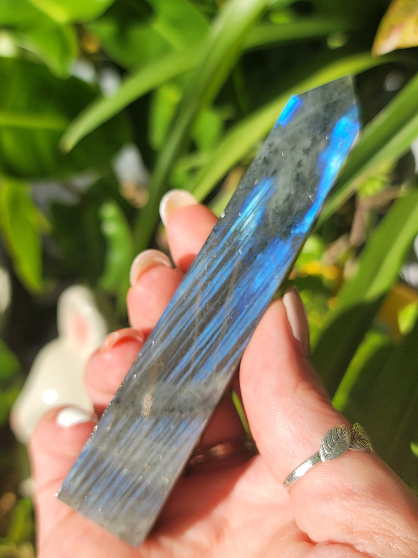 Labradorite Tower 5 Inch for Protection Intuition and Energy Shielding