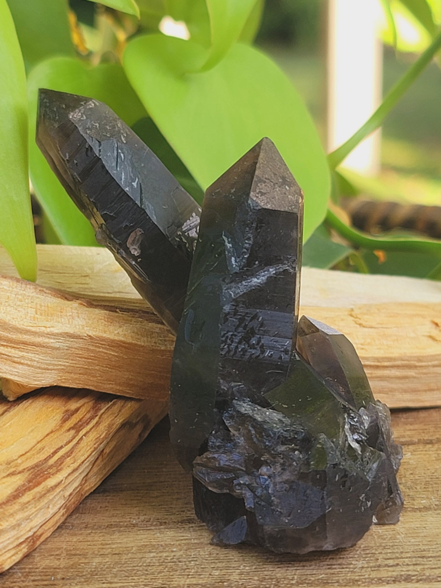 Smoky Quartz Clusters for Grounding Protection and Energy Clearing
