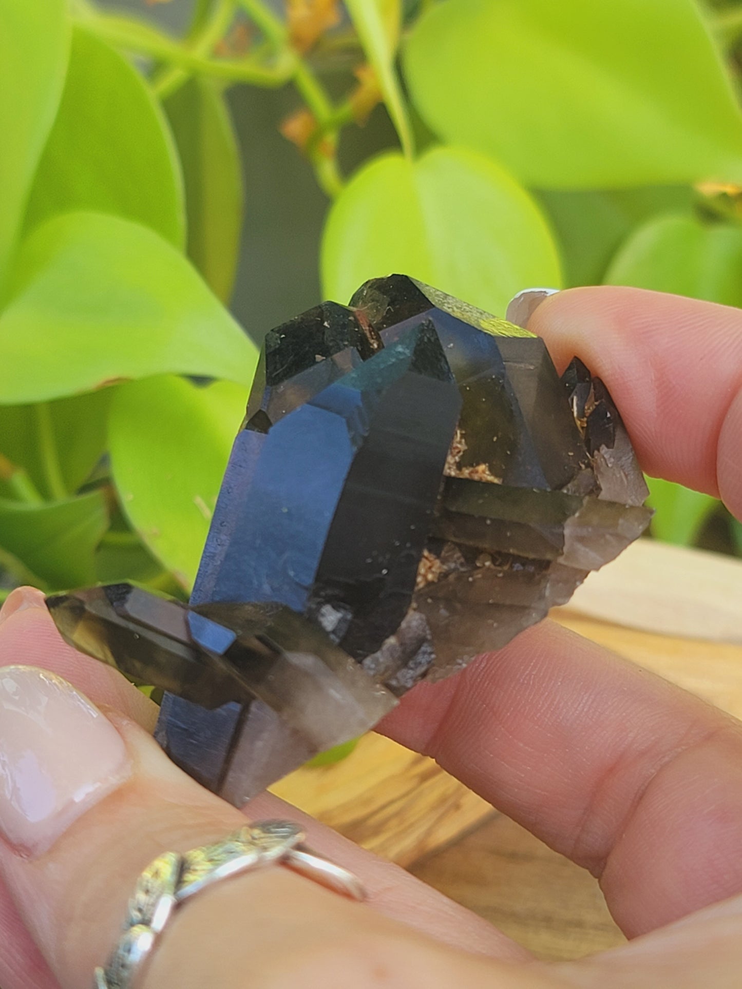 Smoky Quartz Clusters for Grounding Protection and Energy Clearing