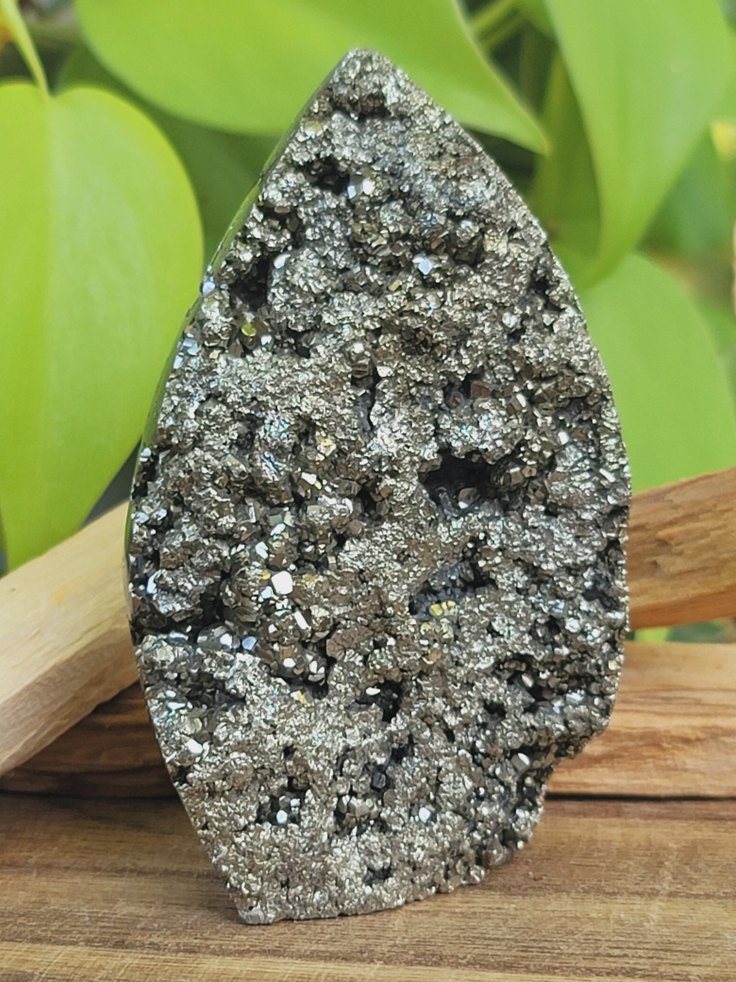 High Druzy Pyrite Freeform – Bold Energy, Abundance & Grounded Action