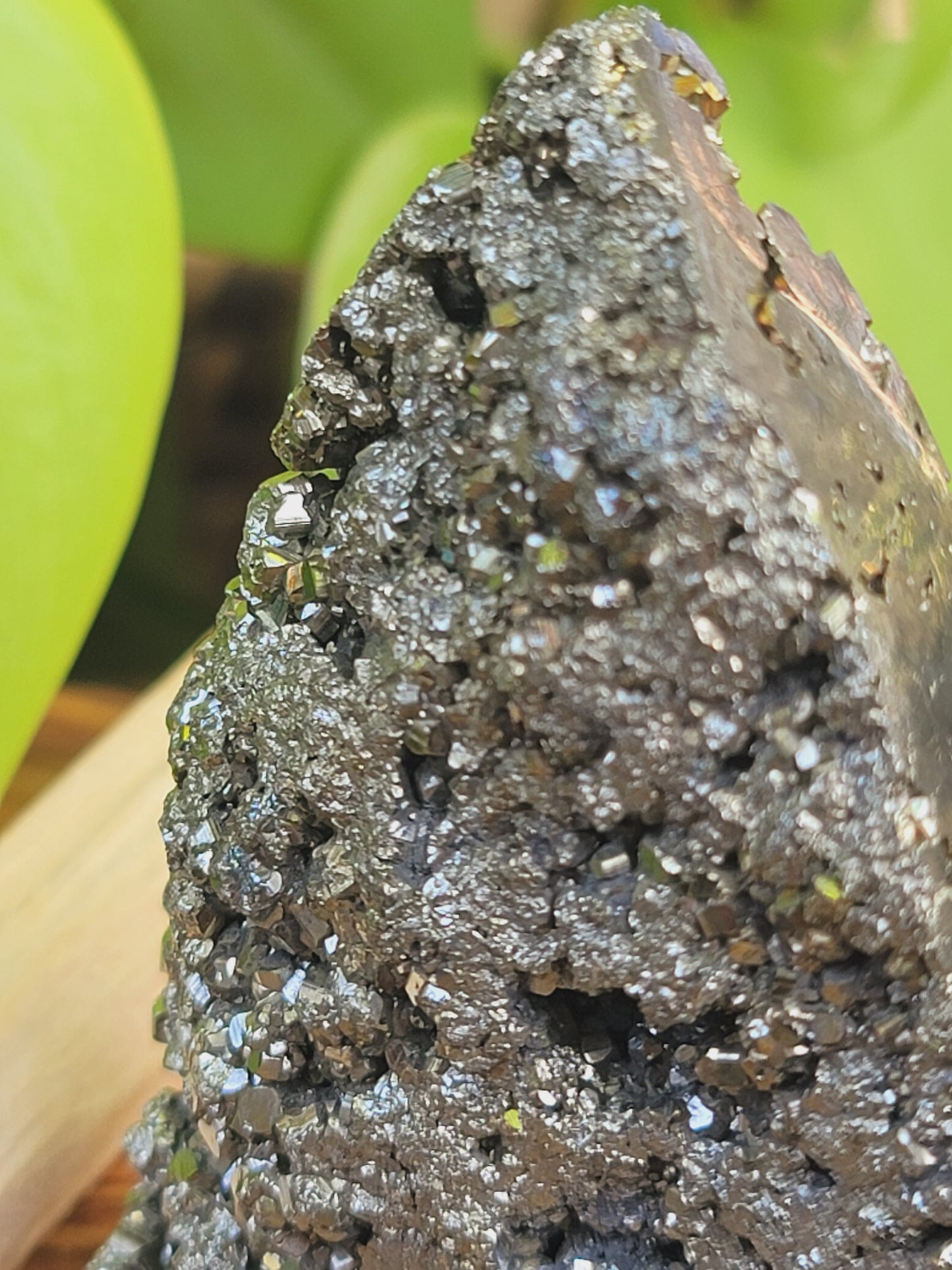 High Druzy Pyrite Freeform – Bold Energy, Abundance & Grounded Action