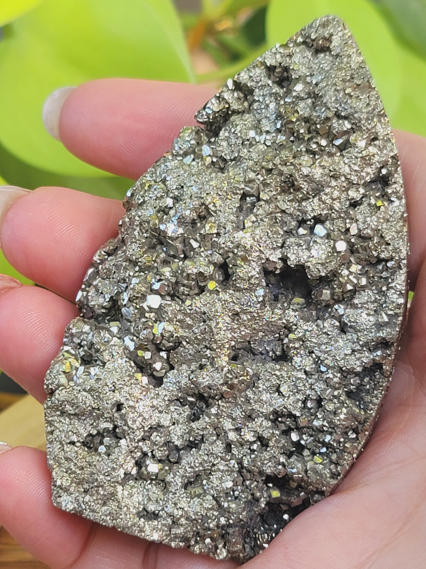 High Druzy Pyrite Freeform – Bold Energy, Abundance & Grounded Action