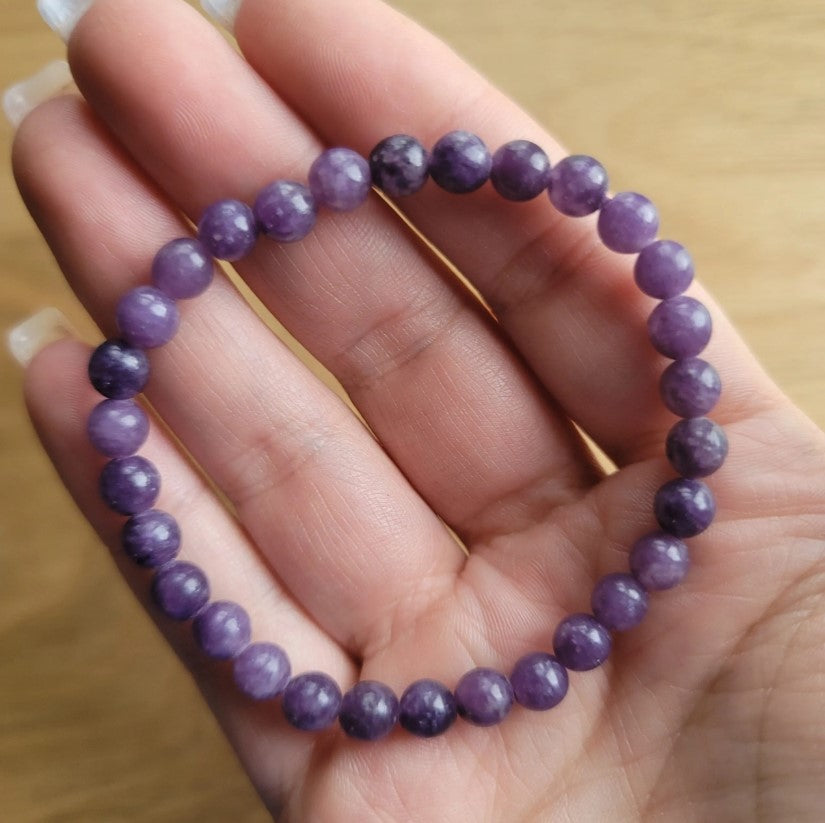 Amethyst 6mm Bead Bracelet: Serenity and Spiritual Connection
