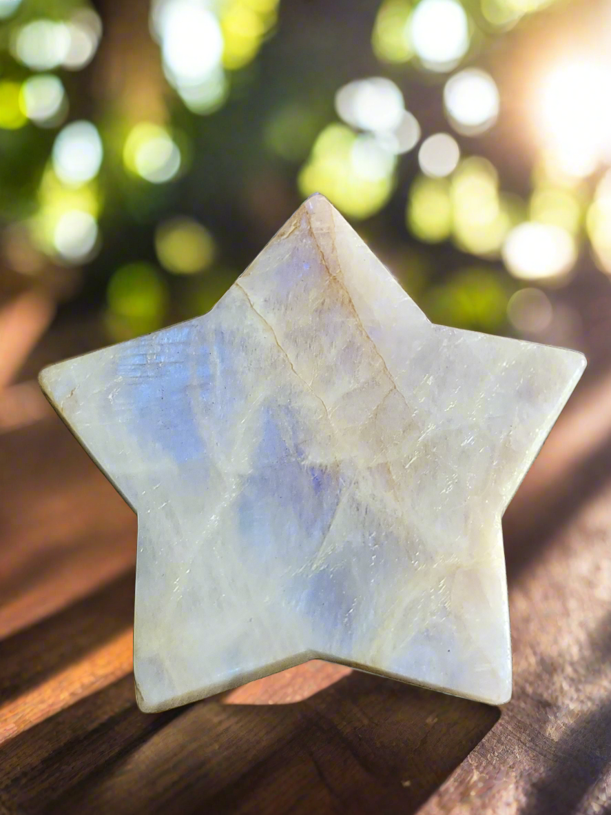 Moonstone Star: Celestial Illumination and Divine Feminine Energy