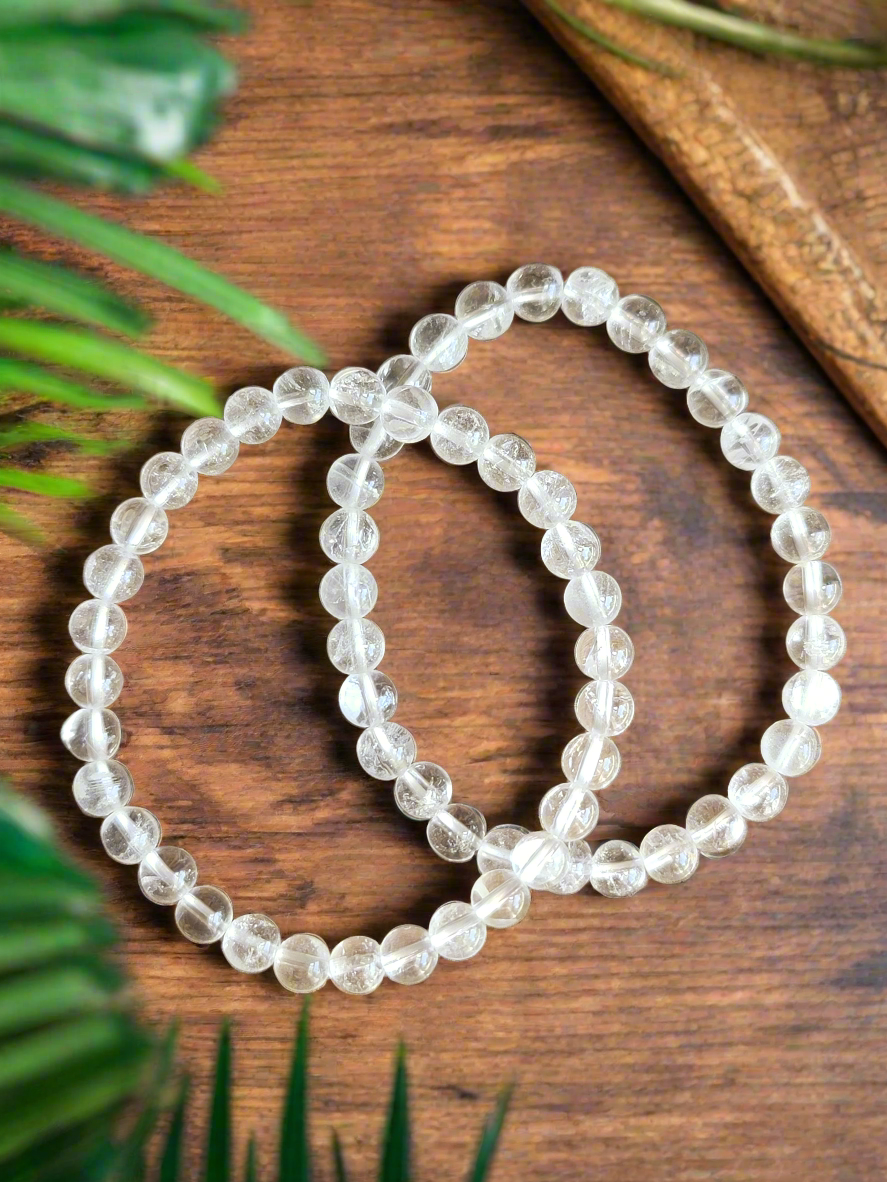 6mm Clear Quartz Bracelet: Pure Energy and Clarity