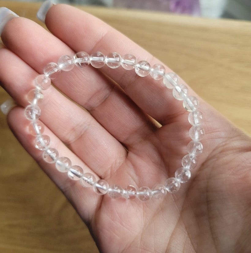 6mm Clear Quartz Bracelet: Pure Energy and Clarity