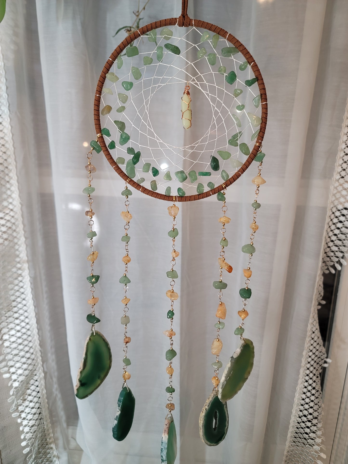 6” Crystal Chip Dreamcatcher – Custom Energy, Protection & Fresh Starts