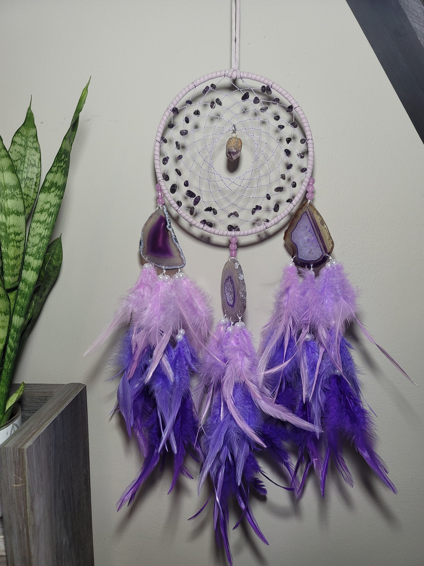 6” Crystal Chip Dreamcatcher – Custom Energy, Protection & Fresh Starts