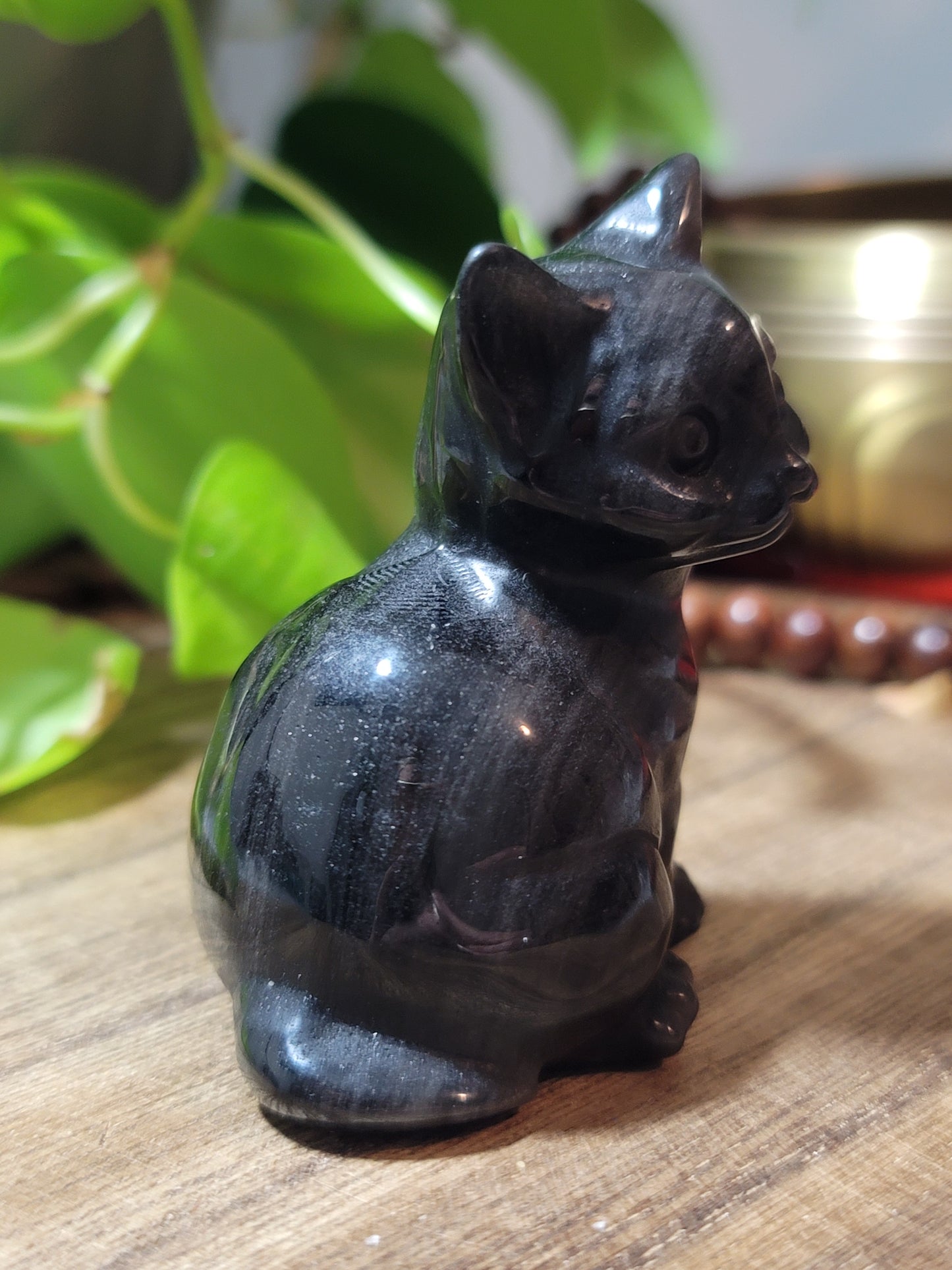 Black Obsidian Cat – Protection, Intuition & Independent Energy