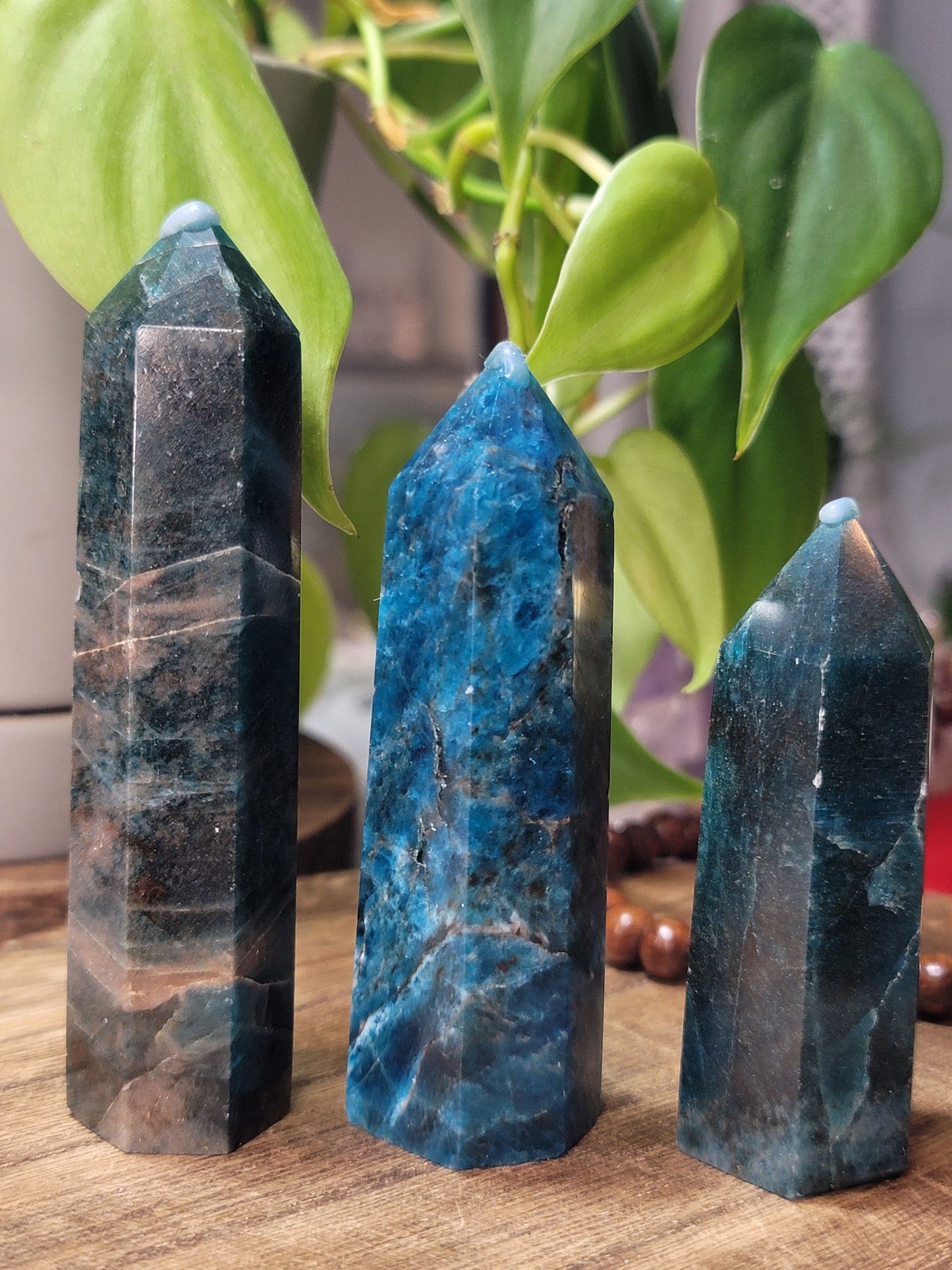 Blue Apatite Tower – Focus, Alignment & Manifestation Power