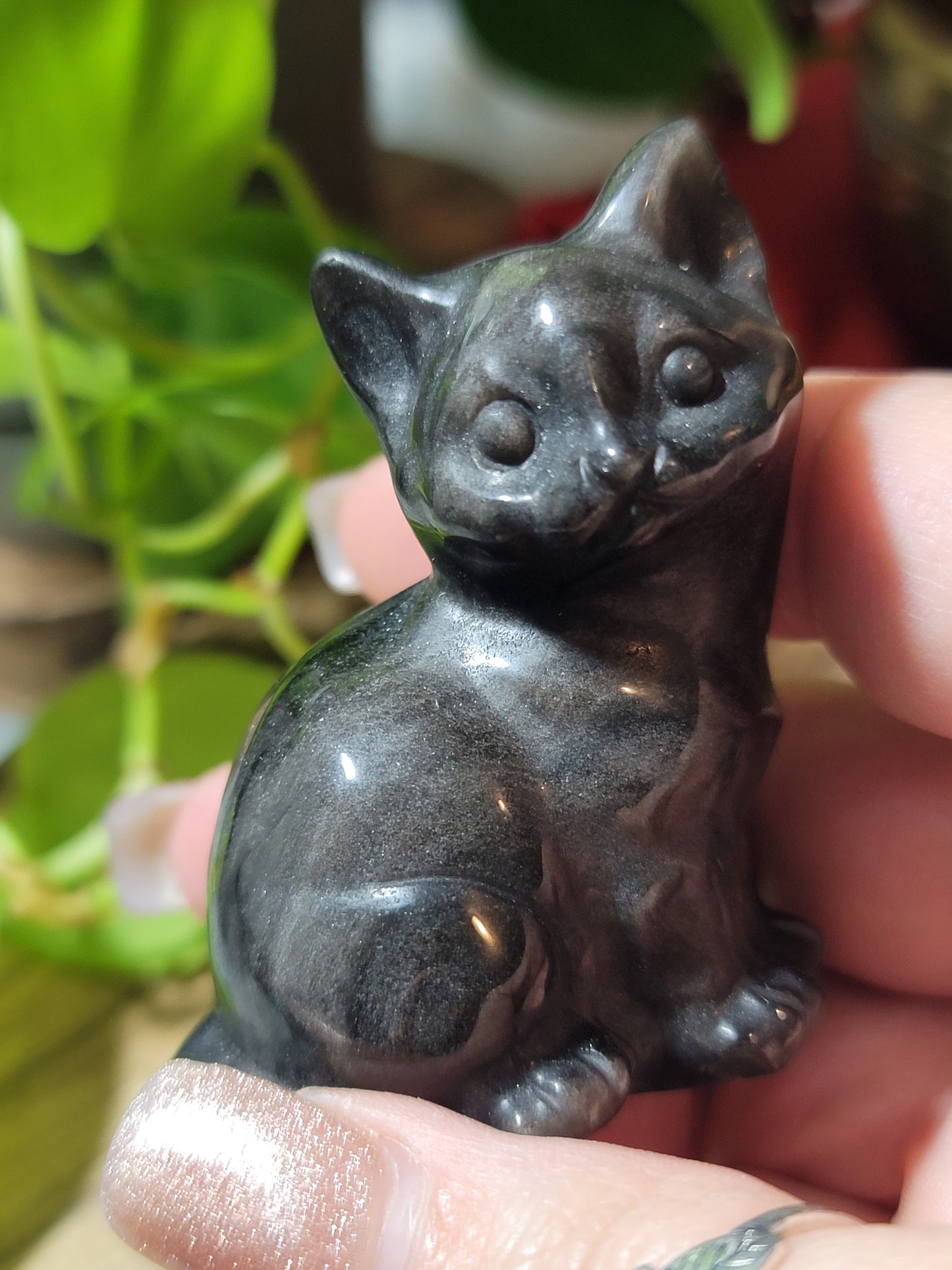 Black Obsidian Cat – Protection, Intuition & Independent Energy