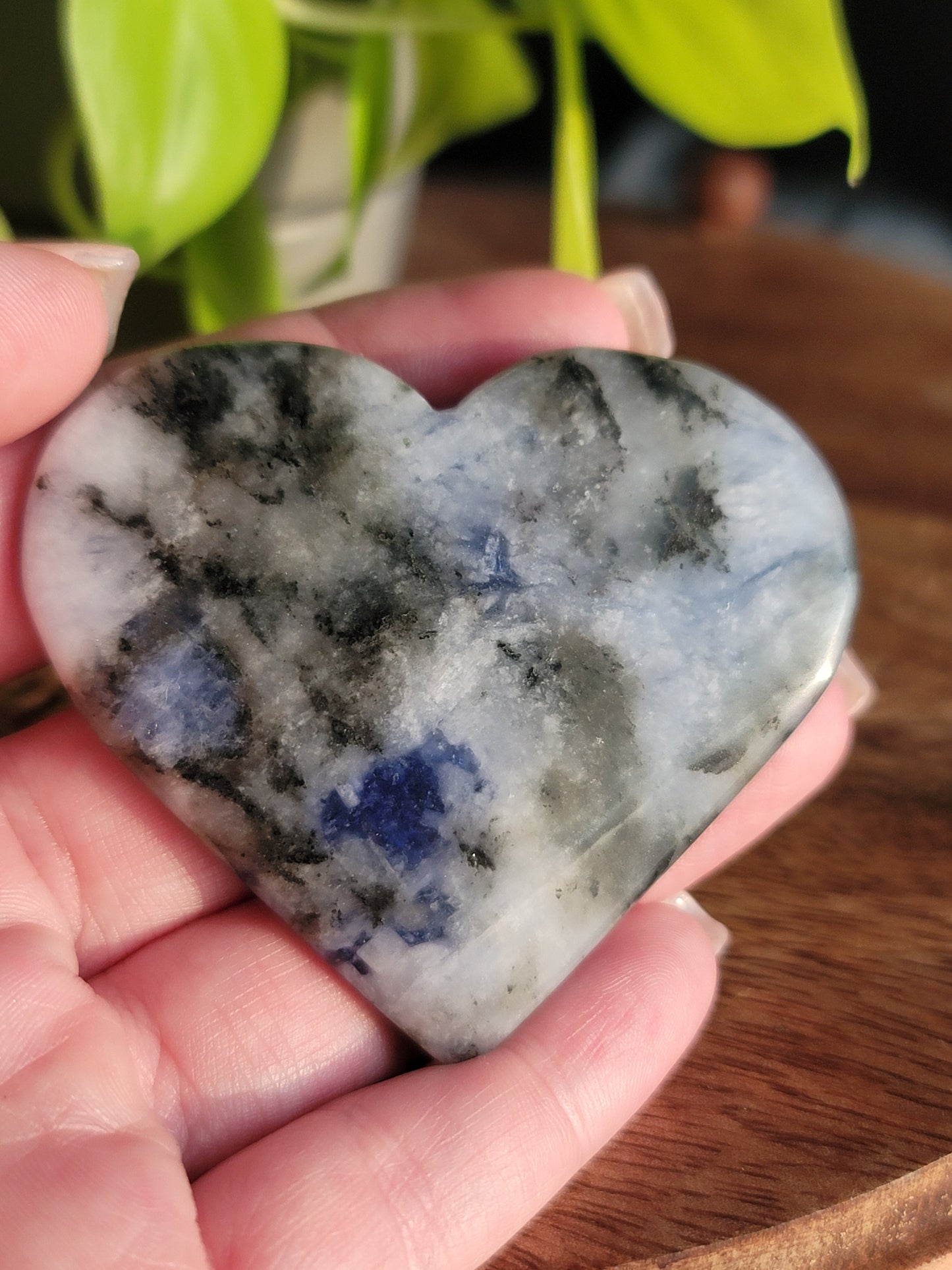 Sodalite Heart: Tranquil Depths of Inner Wisdom