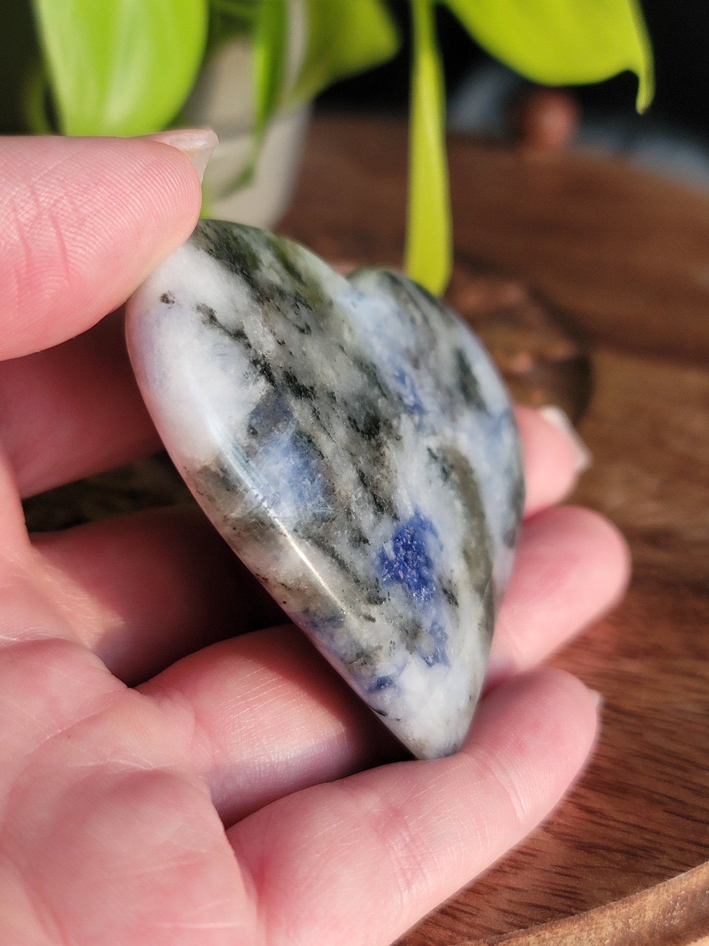 Sodalite Heart: Tranquil Depths of Inner Wisdom