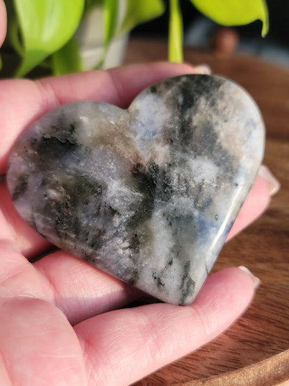 Sodalite Heart: Tranquil Depths of Inner Wisdom