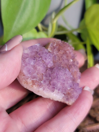 Purple Druzy Heart – Crystal for Intuition, Self-Love & Healing Energy