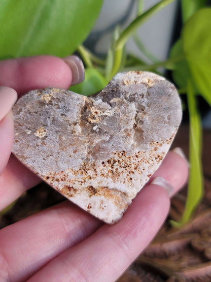 Purple Druzy Heart – Crystal for Intuition, Self-Love & Healing Energy