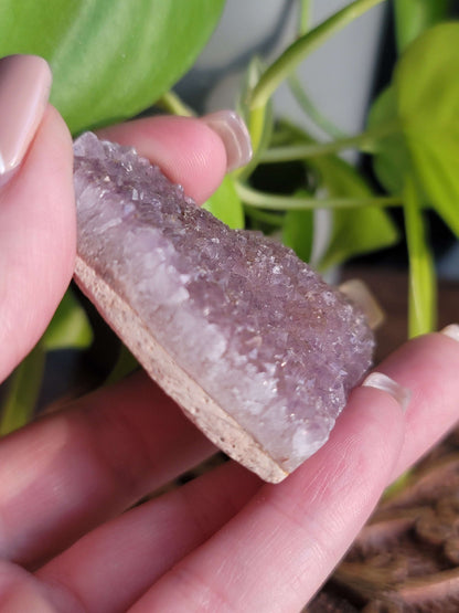 Purple Druzy Heart – Crystal for Intuition, Self-Love & Healing Energy