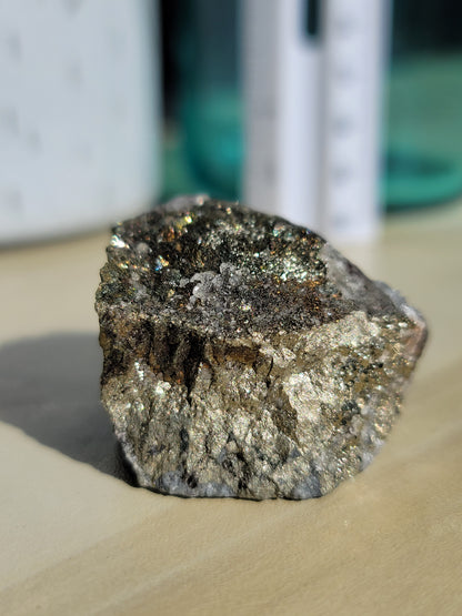 Natural Copper and Pyrite Specimen: Fusion of Earthly Strength and Prosperity