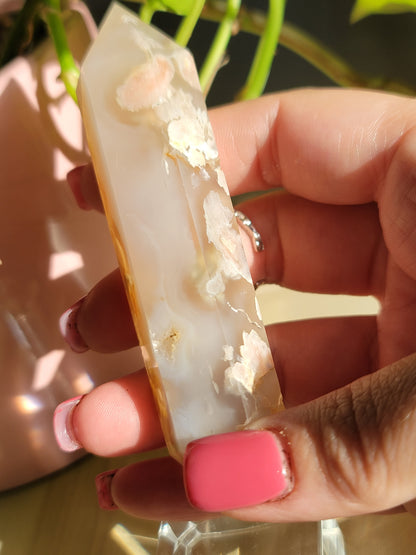 Flower Agate Double Point – Crystal for Growth, Confidence & Balance