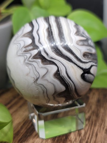 Chocolate Calcite Sphere: Sweet Grounding and Emotional Nurturing