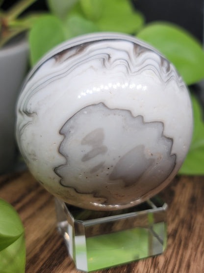 Chocolate Calcite Sphere: Sweet Grounding and Emotional Nurturing