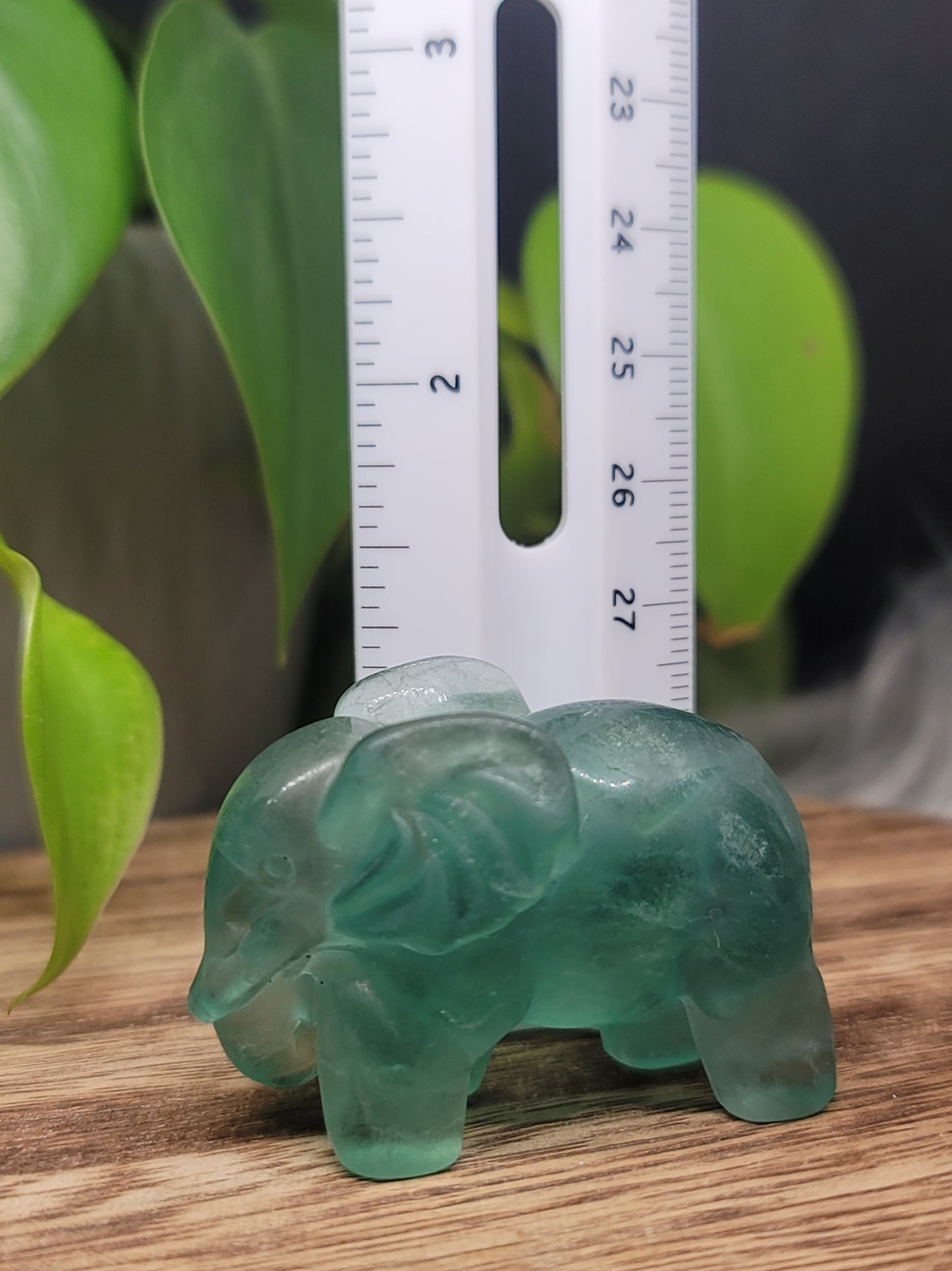 Fluorite Elephant Carving: Wisdom and Spiritual Growth