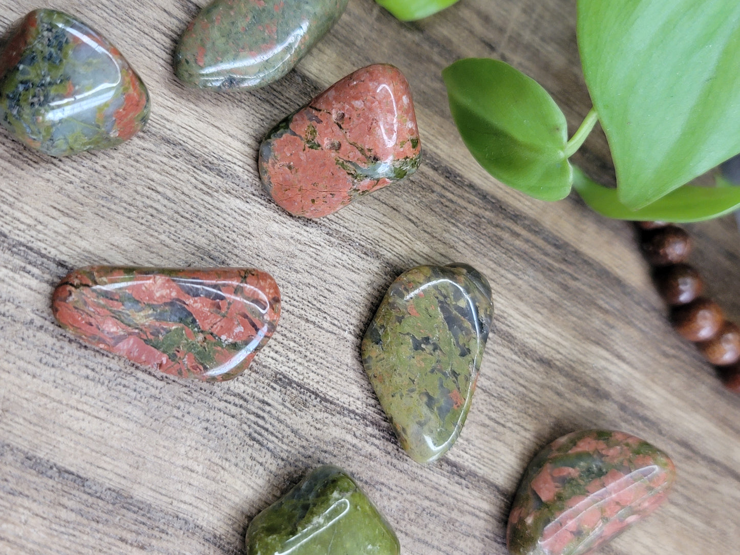 Unakite Tumble – Emotional Balance, Self-Growth & Healing