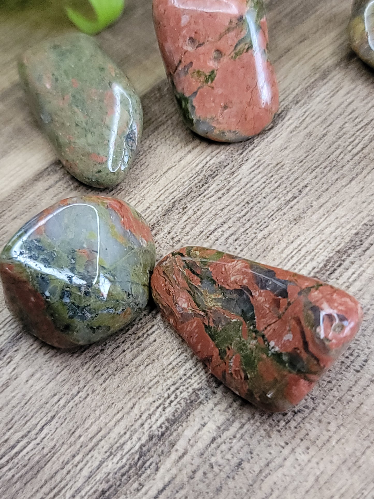 Unakite Tumble – Emotional Balance, Self-Growth & Healing