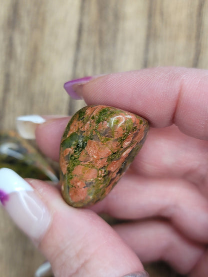 Unakite Tumble – Emotional Balance, Self-Growth & Healing