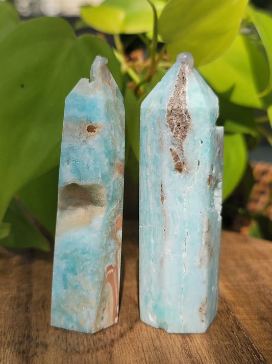 Hemimorphite Point for Communication Emotional Healing and Inner Truth