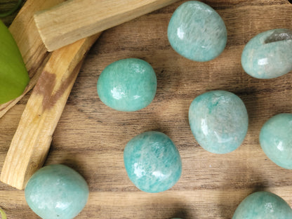Amazonite Tumbles High Quality and High Flash for Truth Calm and Communication