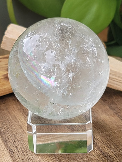 Optical Fluorite Sphere for Clarity Amplification and Energetic Focus