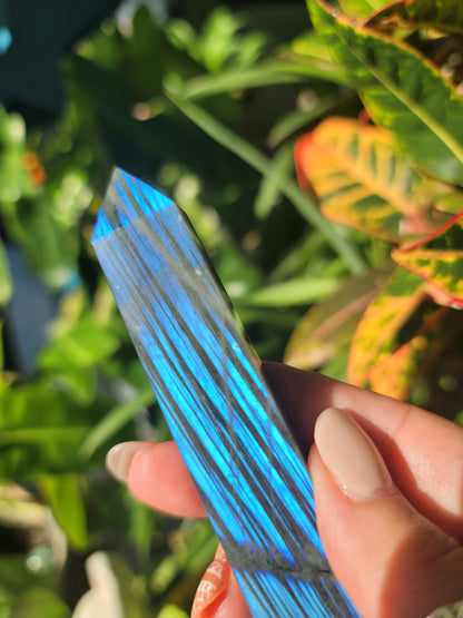 Labradorite Tower 5 Inch for Protection Intuition and Energy Shielding