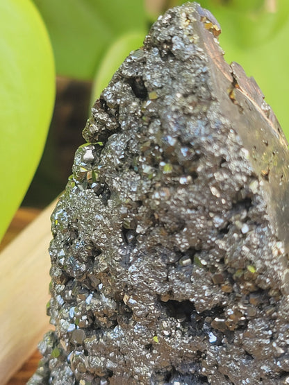 High Druzy Pyrite Freeform – Bold Energy, Abundance & Grounded Action