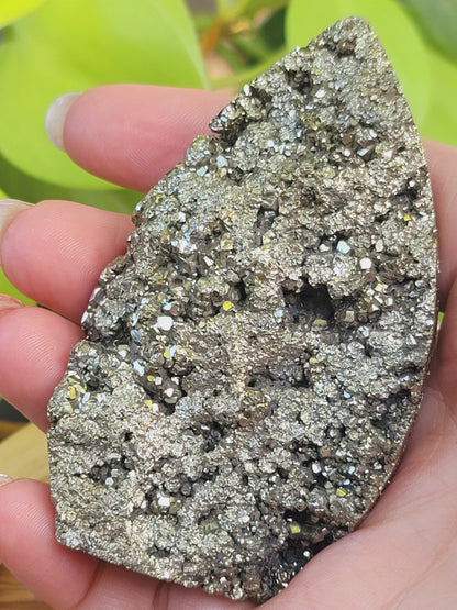 High Druzy Pyrite Freeform – Bold Energy, Abundance & Grounded Action