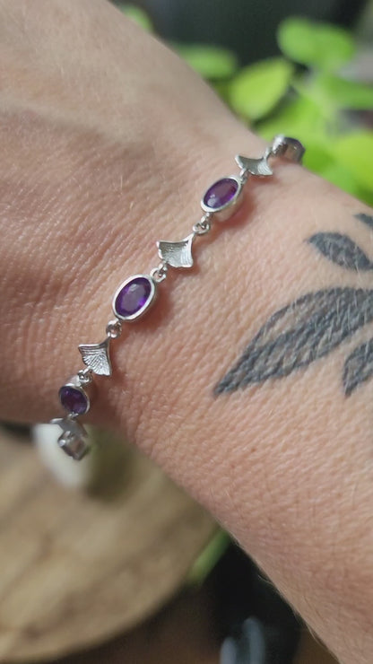 Spiritual Reset Crystal Bundle with Amethyst Bracelet Moonstone and Black Tourmaline