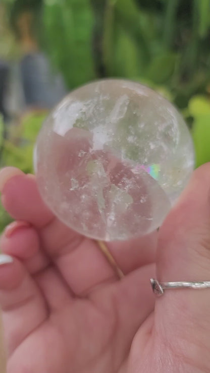Optical Fluorite Sphere for Clarity Amplification and Energetic Focus