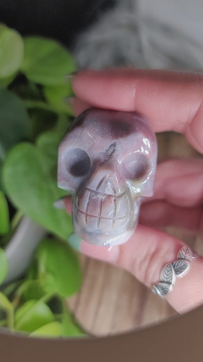 Ocean Jasper Skull: Calm and Emotional Healing
