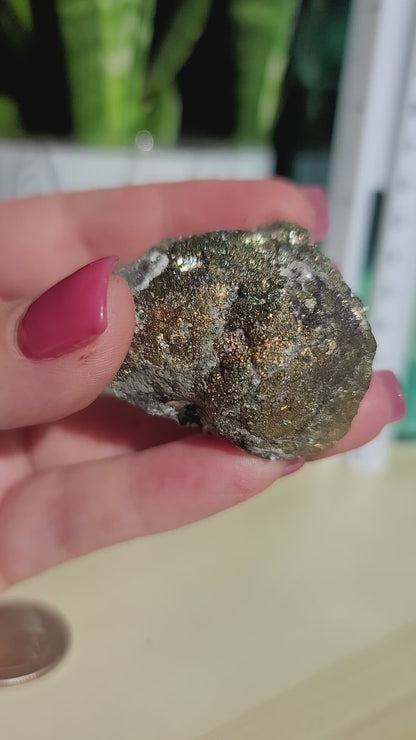 Natural Copper and Pyrite Specimen: Fusion of Earthly Strength and Prosperity