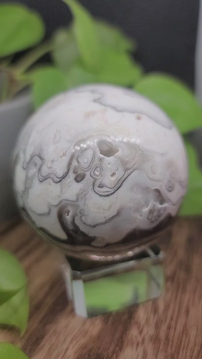 Chocolate Calcite Sphere: Sweet Grounding and Emotional Nurturing