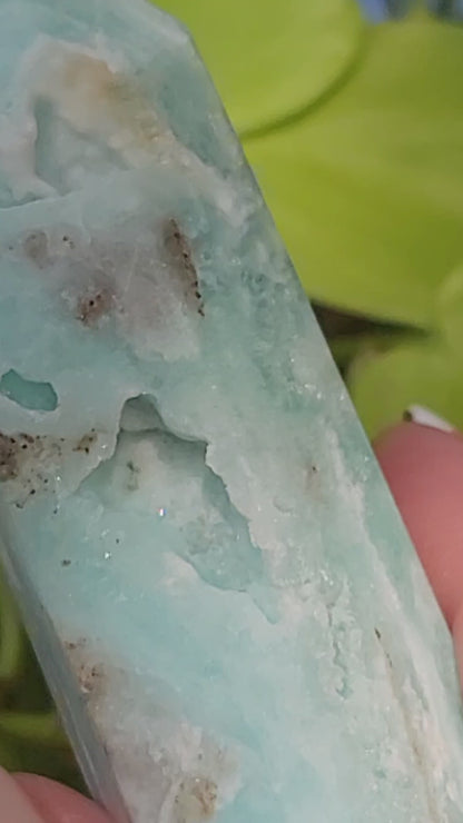 Hemimorphite Point for Communication Emotional Healing and Inner Truth