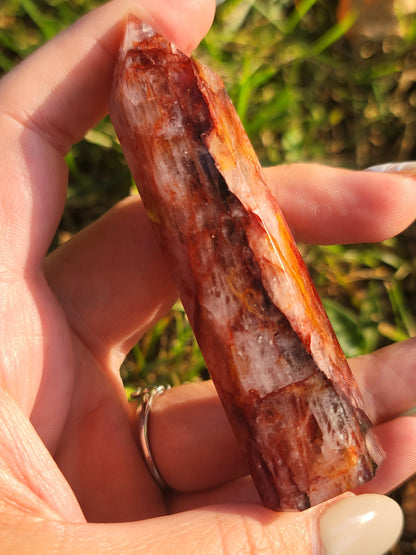 Fire Quartz Point: Awaken Courage and Ignite Inner Power