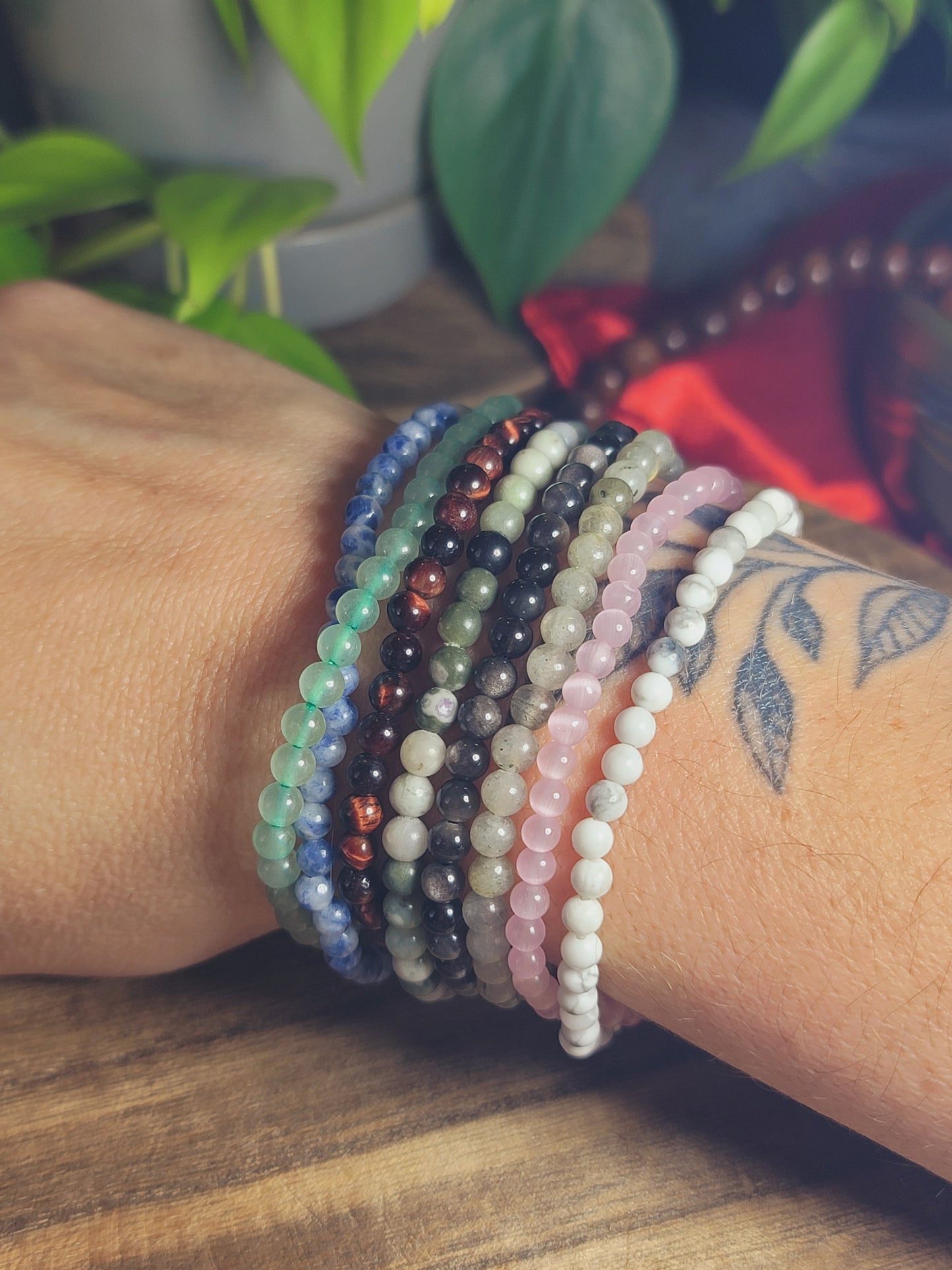 Classic Crystal Stacker 4mm Bracelets – Stackable Energy, Bold Intention & Custom Vibes