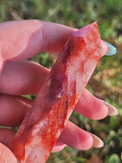 Fire Quartz Point: Awaken Courage and Ignite Inner Power