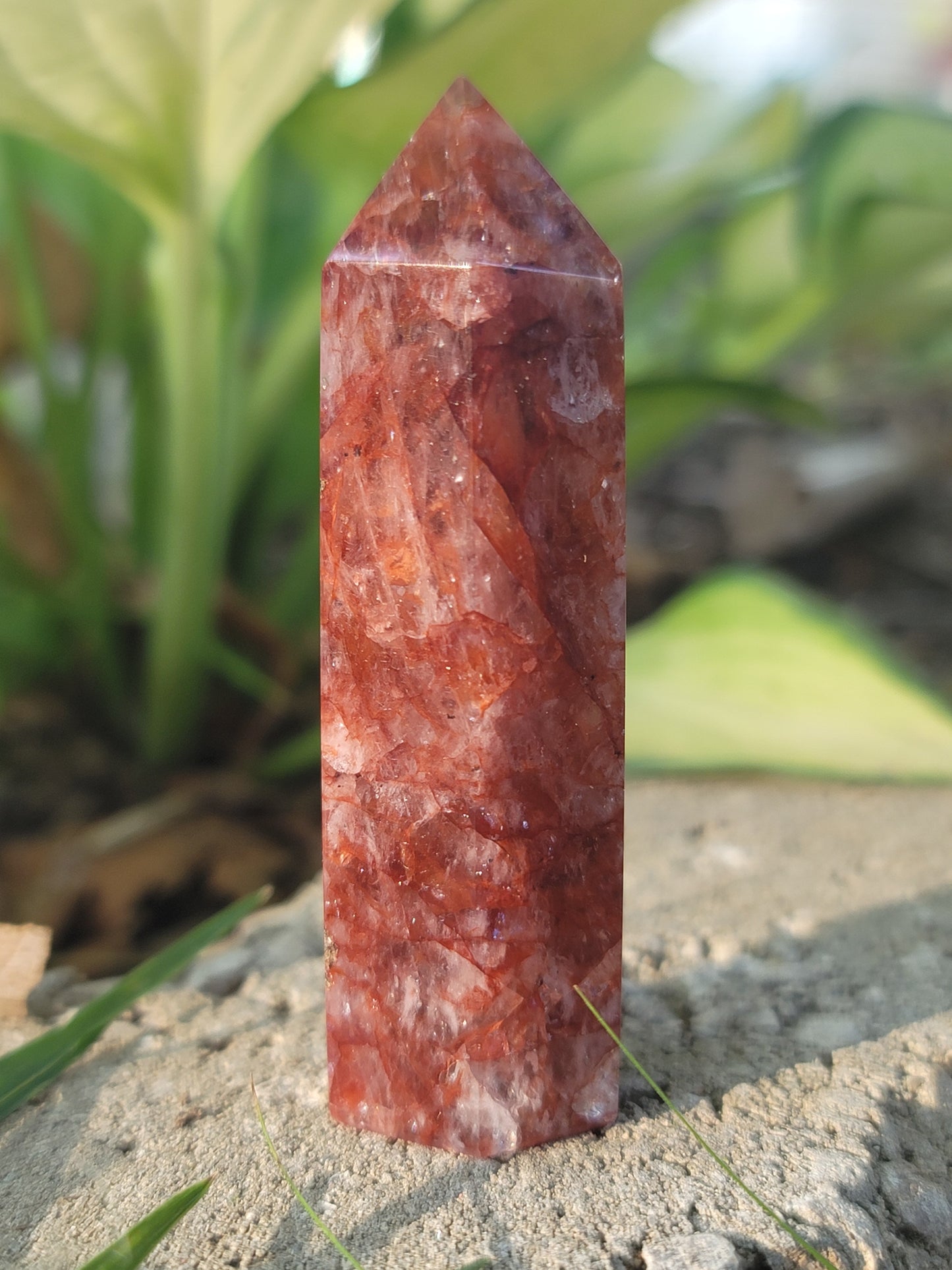 Fire Quartz Point: Awaken Courage and Ignite Inner Power
