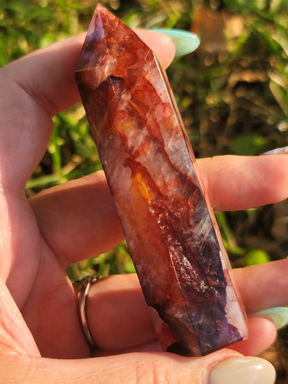 Fire Quartz Point: Awaken Courage and Ignite Inner Power
