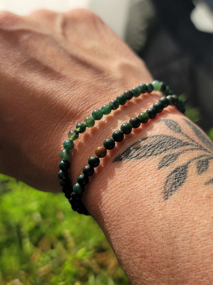 Classic Crystal Stacker 4mm Bracelets – Stackable Energy, Bold Intention & Custom Vibes